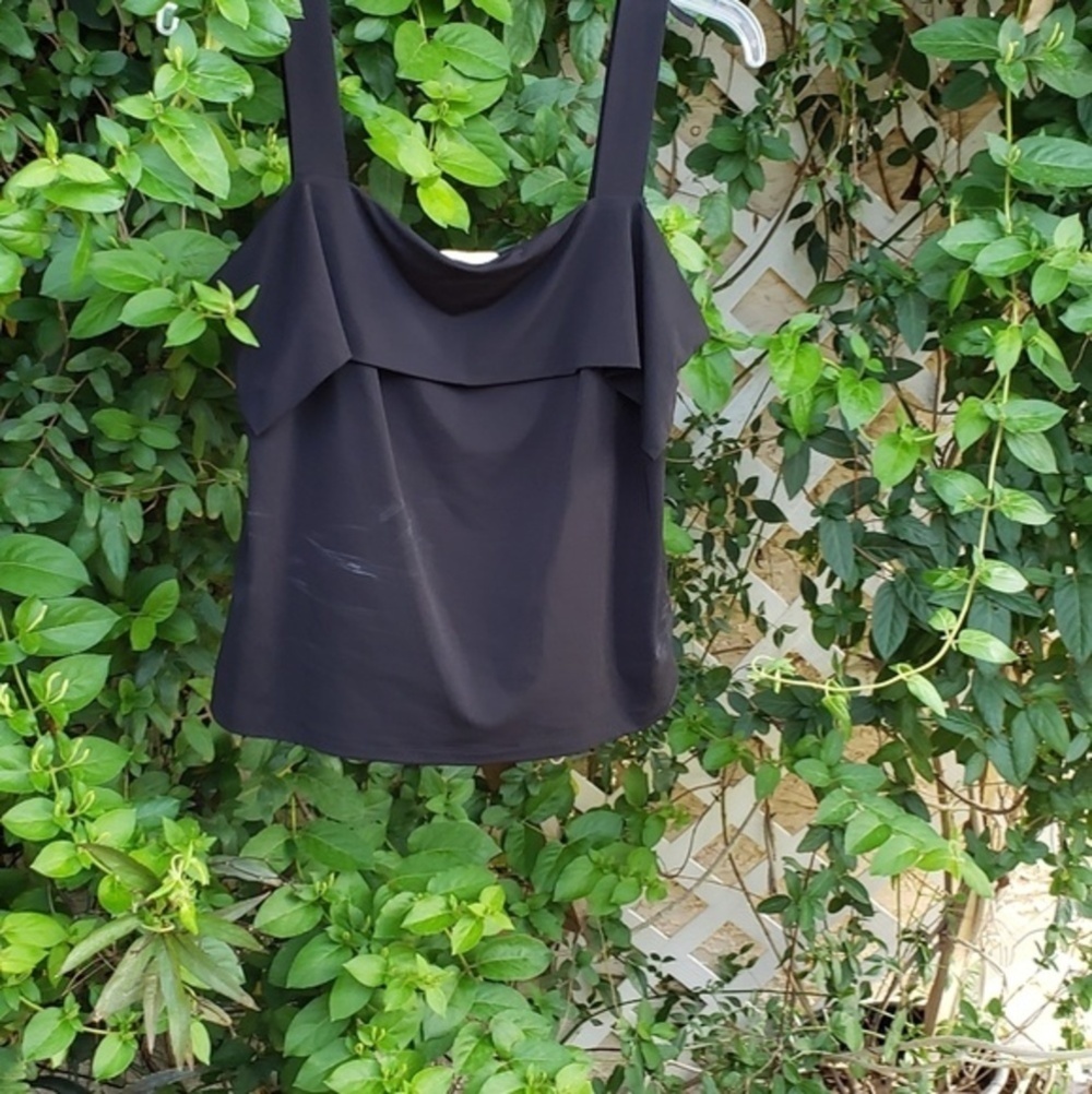 Anthropologie Ella Moss Womens Black Popover - Picture 3 of 4